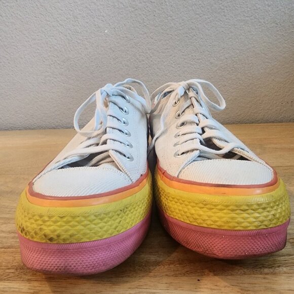 Converse 1908 Chuck Taylor All Star Lift Low White Sneaker Shoes Womens 7.5 - Picture 8 of 13